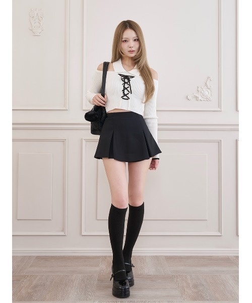 Darich（ダーリッチ）の「レディシルエットフレアミニスカート（スカート・レディース・グレー/ホワイト/ブラック/ベージュ/ブラウン・S/M）」の14枚目の写真