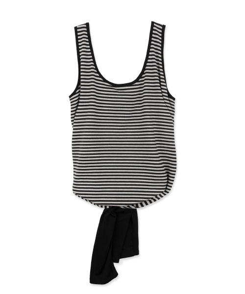 WHOLE PAPER(ホールペーパー)の「ストライプ シックスウェイ ROUJE PARIS トップ (ブラック)(Tシャツ/カットソー・レディース・ブラック・FREE)」の9枚目の写真