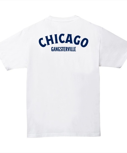 Ol' Basics（オールベーシックス）の「Ol' Basics（オール・ベーシックス） 半袖Tシャツ ロゴ バックプリント ポケットTシャツ 半袖 トップス カットソー アメカジ カジュアル レディース ユニセックス（Tシャツ/カットソー・レディース・ホワイト/ヘザーグレー/ブラック/レッド/アーミー・S/XS）」の2枚目の写真