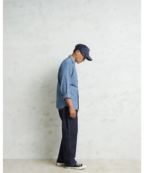 WAIPER.inc(ワイパーインク)の「WAIPER.inc 米軍 OG-107 ユーティリティパンツ KURABO DENIM【WP1171】(デニムパンツ・メンズ・ネイビー/ネイビー×ホワイト・W34xL30/W38xL30/W36xL30)」の9枚目の写真