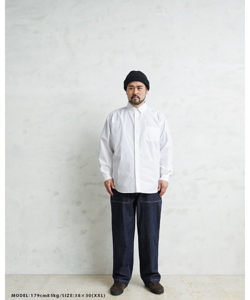 WAIPER.inc(ワイパーインク)の「WAIPER.inc 米軍 OG-107 ユーティリティパンツ KURABO DENIM【WP1171】(デニムパンツ・メンズ・ネイビー/ネイビー×ホワイト・W34xL30/W38xL30/W36xL30)」の13枚目の写真