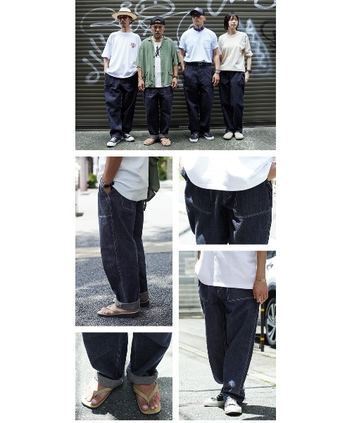 WAIPER.inc(ワイパーインク)の「WAIPER.inc 米軍 OG-107 ユーティリティパンツ KURABO DENIM【WP1171】(デニムパンツ・メンズ・ネイビー/ネイビー×ホワイト・W34xL30/W38xL30/W36xL30)」の15枚目の写真