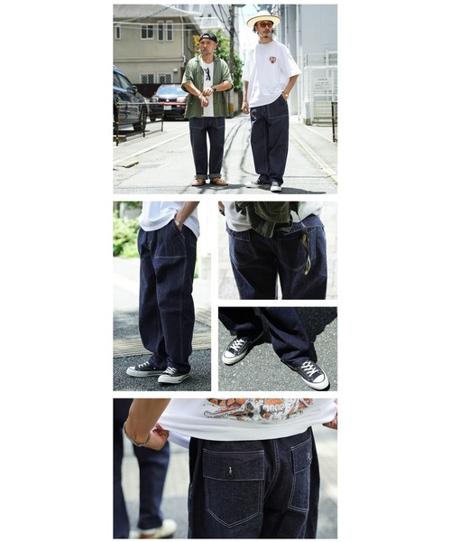 WAIPER.inc(ワイパーインク)の「WAIPER.inc 米軍 OG-107 ユーティリティパンツ KURABO DENIM【WP1171】(デニムパンツ・メンズ・ネイビー/ネイビー×ホワイト・W34xL30/W38xL30/W36xL30)」の16枚目の写真