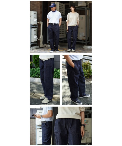 WAIPER.inc(ワイパーインク)の「WAIPER.inc 米軍 OG-107 ユーティリティパンツ KURABO DENIM【WP1171】(デニムパンツ・メンズ・ネイビー/ネイビー×ホワイト・W34xL30/W38xL30/W36xL30)」の17枚目の写真