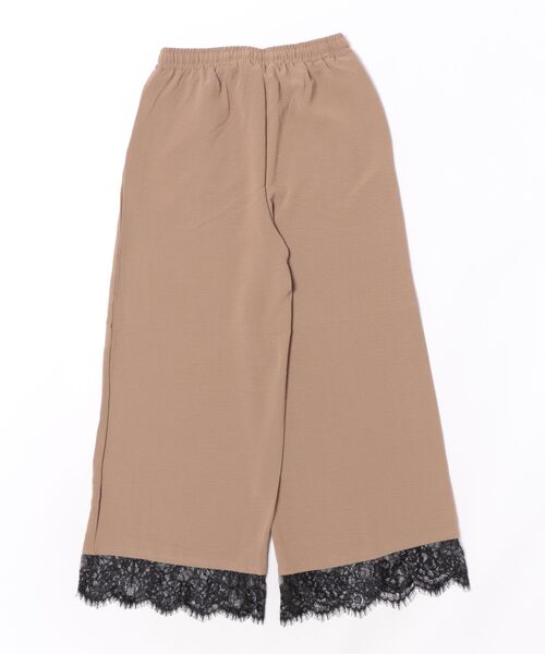 CECIL McBEE(セシルマクビー)の「【CECIL McBEE】裾レースワイドイージーパンツ(その他パンツ・レディース・ベージュ/ブラック・MEDIUM/LARGE)」の3枚目の写真