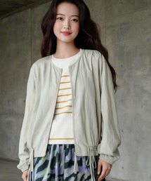 Sew loop（ソーループ）の「ドロスト薄手長袖ブルゾンジャケット春秋カーディガン（ブルゾン）」