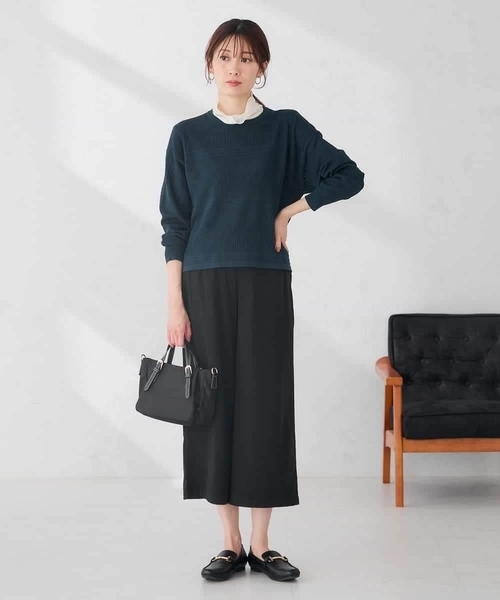a.v.v(アーヴェヴェ)の「スエード ライク ガウチョパンツ(その他パンツ・レディース・チャコールグレー/ブラック・34/36/38/40/42)」の20枚目の写真