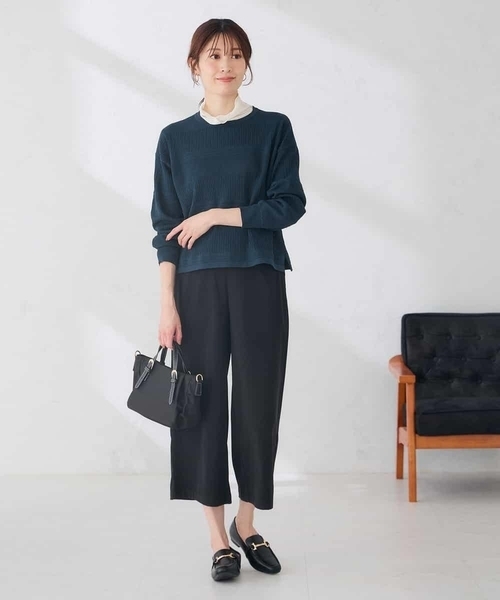 a.v.v(アーヴェヴェ)の「スエード ライク ガウチョパンツ(その他パンツ・レディース・チャコールグレー/ブラック・34/36/38/40/42)」の18枚目の写真