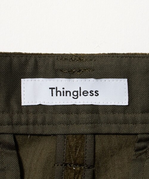Thingless(シングレス)の「<Thingless>コーデュロイ ワイド パンツ(その他パンツ・メンズ・ブラック/オリーブ・L/S/M)」の13枚目の写真