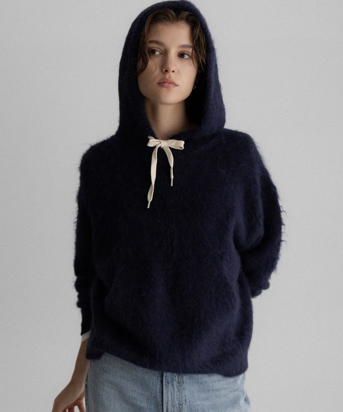 URBAN RESEARCH Sonny Label(アーバンリサーチサニーレーベル)の「フーディシャギーニットプルオーバー(ニット/セーター・レディース・ブラウン/ネイビー/グレー・FREE)」の3枚目の写真