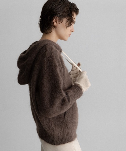 URBAN RESEARCH Sonny Label(アーバンリサーチサニーレーベル)の「フーディシャギーニットプルオーバー(ニット/セーター・レディース・ブラウン/ネイビー/グレー・FREE)」の12枚目の写真