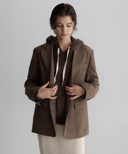 URBAN RESEARCH Sonny Label(アーバンリサーチサニーレーベル)の「フーディシャギーニットプルオーバー(ニット/セーター・レディース・ブラウン/ネイビー/グレー・FREE)」の14枚目の写真