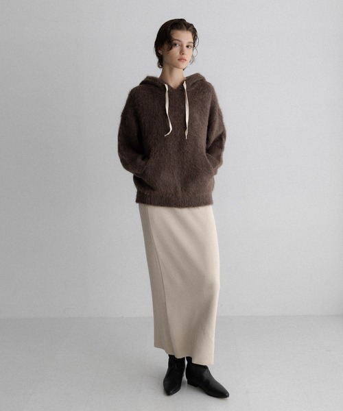 URBAN RESEARCH Sonny Label(アーバンリサーチサニーレーベル)の「フーディシャギーニットプルオーバー(ニット/セーター・レディース・ブラウン/ネイビー/グレー・FREE)」の15枚目の写真