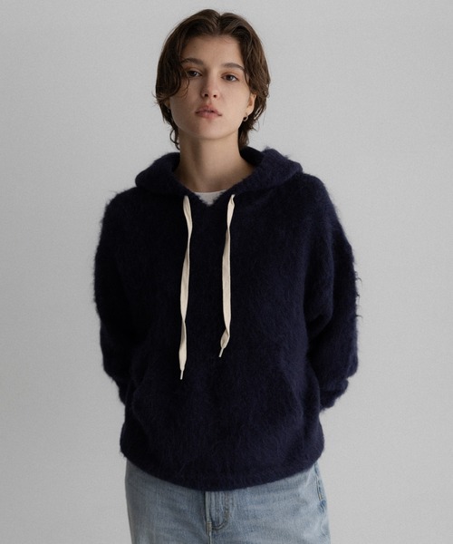 URBAN RESEARCH Sonny Label(アーバンリサーチサニーレーベル)の「フーディシャギーニットプルオーバー(ニット/セーター・レディース・ブラウン/ネイビー/グレー・FREE)」の19枚目の写真