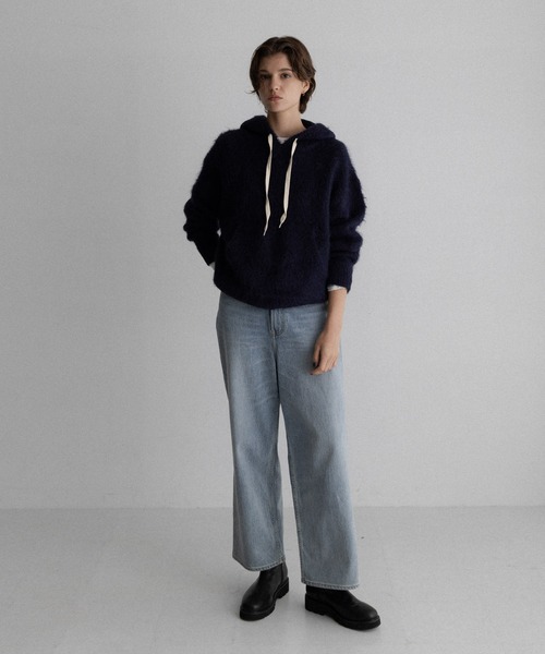 URBAN RESEARCH Sonny Label(アーバンリサーチサニーレーベル)の「フーディシャギーニットプルオーバー(ニット/セーター・レディース・ブラウン/ネイビー/グレー・FREE)」の21枚目の写真
