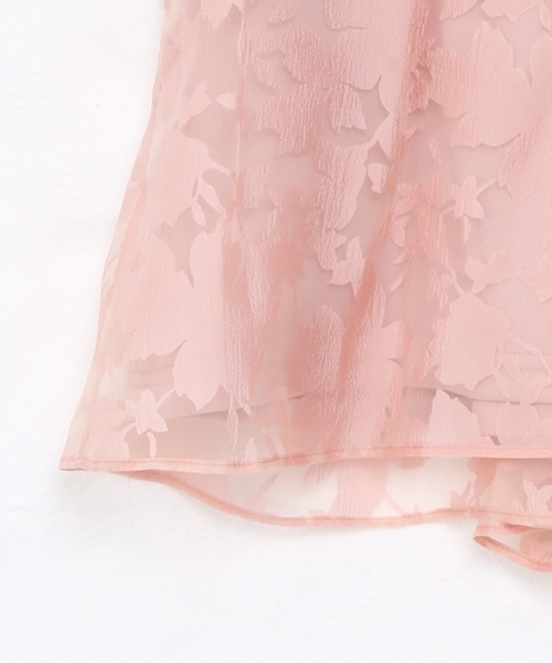 Chico（チコ）の「花柄オーガンジーショートパンツ（その他パンツ・レディース・オフホワイト/ブルー/ピンクベージュ・FREE）」の4枚目の写真