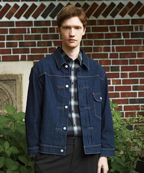 DRESSTERIOR(ドレステリア)の「KAIHARA denim トラッカージャケット(デニムジャケット・メンズ・ネイビー・92/94/91)」の3枚目の写真