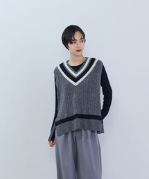 ADIEU TRISTESSE（アデュートリステス）の「チルデンニットベスト（ベスト）」