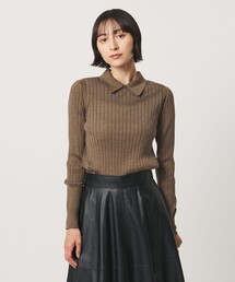 【別注】<SLOANE>ワイドリブ ポロニット