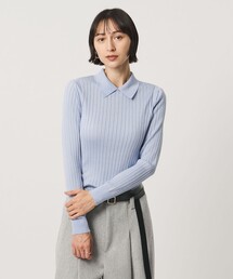 【別注】<SLOANE>ワイドリブ ポロニット