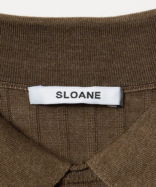 UNITED ARROWS(ユナイテッドアローズ)の「【別注】<SLOANE>ワイドリブ ポロニット(ニット/セーター・レディース・ブラウン系/ライトブルー・2)」の20枚目の写真