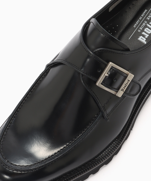 The Kenford Fineshoes(ケンフォードファインシューズ)の「The Kenford Fineshoes NEW CLASSIC U-MOC MONK STRAP / BLACK(ドレスシューズ・メンズ・ブラック・27cm/26.5cm/26cm/25.5cm/25cm)」の6枚目の写真