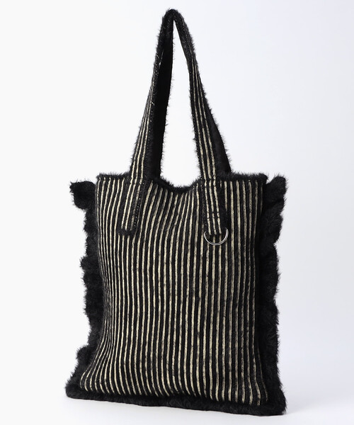 FREAK'S STORE（フリークスストア）の「FREAK'S STORE//フリークスストア シャギーニットフリルトート（トートバッグ・レディース・ブラック/ブラウン/ブルー・ONE SIZE）」の21枚目の写真