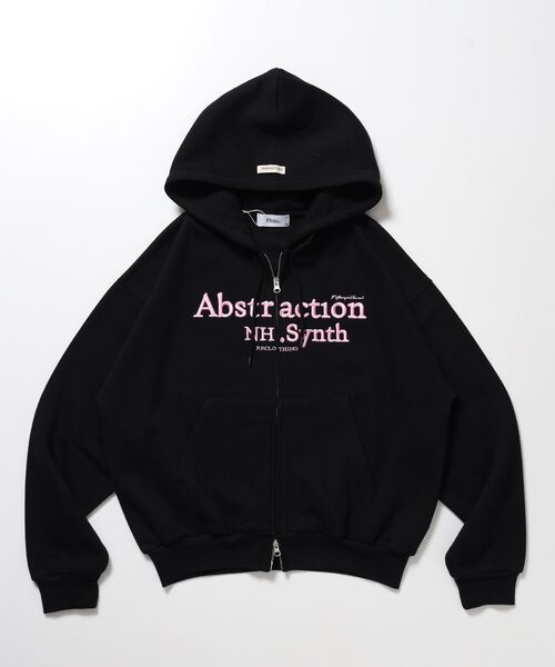 FFEIN（フェイン）の「【FFEIN(フェイン)】ヘビーウエイト2段刺繍ロゴ立体フードジップパーカー / ジップアップ パーカー フーディー 裏起毛 ロゴ 刺繍 スウェット ユニセックス（パーカー・メンズ・ダークブラウン/ネイビー/ブラック・MEDIUM/SMALL/LARGE）」の4枚目の写真