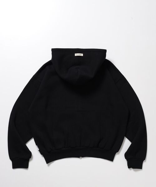 FFEIN（フェイン）の「【FFEIN(フェイン)】ヘビーウエイト2段刺繍ロゴ立体フードジップパーカー / ジップアップ パーカー フーディー 裏起毛 ロゴ 刺繍 スウェット ユニセックス（パーカー・メンズ・ダークブラウン/ネイビー/ブラック・MEDIUM/SMALL/LARGE）」の5枚目の写真