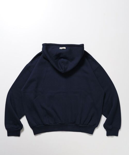 FFEIN（フェイン）の「【FFEIN(フェイン)】ヘビーウエイト2段刺繍ロゴ立体フードジップパーカー / ジップアップ パーカー フーディー 裏起毛 ロゴ 刺繍 スウェット ユニセックス（パーカー・メンズ・ダークブラウン/ネイビー/ブラック・MEDIUM/SMALL/LARGE）」の13枚目の写真