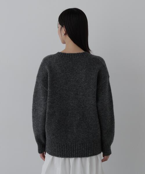 N.(N. Natural Beauty Basic)(エヌエヌナチュラルビューティーベーシック)の「ジオメトリックVネックニット(ニット/セーター・レディース・グレー系その他/ベージュ系その他・FREE)」の11枚目の写真