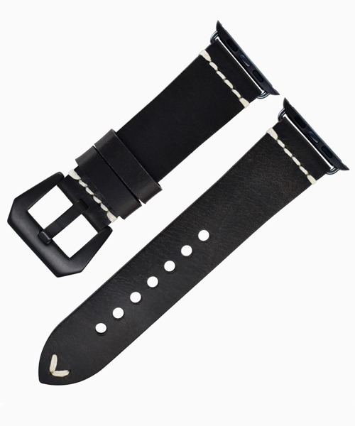 Fun & Daily(ファンアンドデイリー)の「Cow Leather Apple Watch Band / レザーアップルウォッチバンド(デジタル腕時計・メンズ・ブラック/ブラック系その他/ブラウン・A/B)」の3枚目の写真