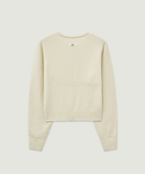 LMOOD WOMEN(エルムード ウーマン)の「MICRO Boucle Wool Cardigan Ivory(カーディガン/ボレロ・レディース・その他・36/38)」の3枚目の写真