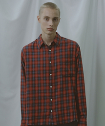 [COLLECTION LINE] FLUID レッドチェックシャツ