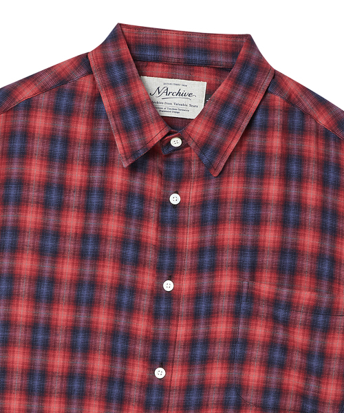Beyond Closet（-）の「[COLLECTION LINE] FLUID レッドチェックシャツ（シャツ/ブラウス・メンズ・その他・MEDIUM/LARGE）」の4枚目の写真