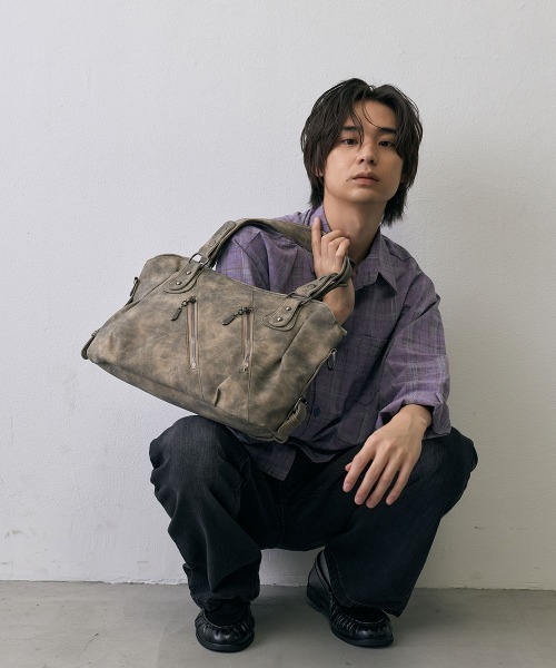 Shoowtime(ショウタイム)の「Vintage Multi Zip 2Way Shoulder Bag / ヴィンテージ マルチジップ 2WAY ショルダーバッグ(ショルダーバッグ・メンズ・グレー系/ブラック系・FREE)」の16枚目の写真