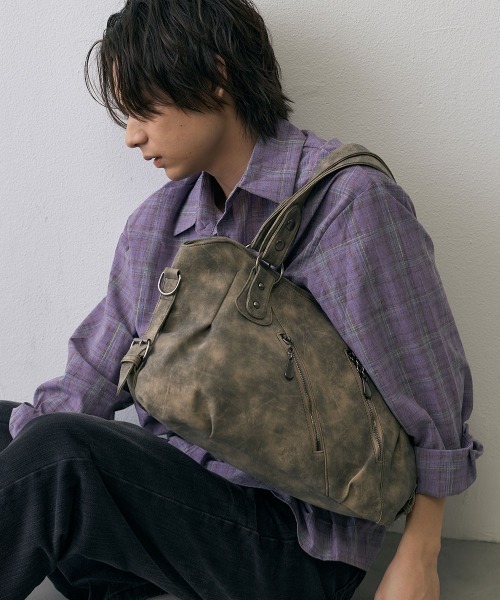 Shoowtime(ショウタイム)の「Vintage Multi Zip 2Way Shoulder Bag / ヴィンテージ マルチジップ 2WAY ショルダーバッグ(ショルダーバッグ・メンズ・グレー系/ブラック系・FREE)」の17枚目の写真