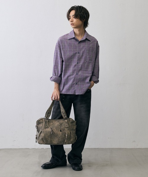 Shoowtime(ショウタイム)の「Vintage Multi Zip 2Way Shoulder Bag / ヴィンテージ マルチジップ 2WAY ショルダーバッグ(ショルダーバッグ・メンズ・グレー系/ブラック系・FREE)」の18枚目の写真