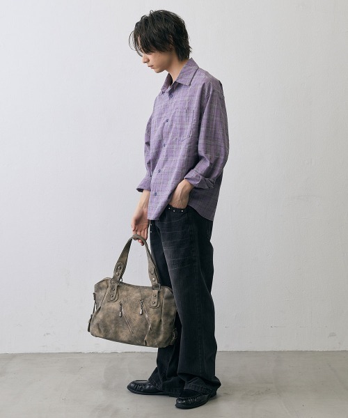 Shoowtime(ショウタイム)の「Vintage Multi Zip 2Way Shoulder Bag / ヴィンテージ マルチジップ 2WAY ショルダーバッグ(ショルダーバッグ・メンズ・グレー系/ブラック系・FREE)」の20枚目の写真