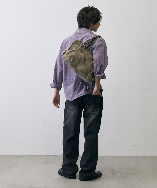 Shoowtime(ショウタイム)の「Vintage Multi Zip 2Way Shoulder Bag / ヴィンテージ マルチジップ 2WAY ショルダーバッグ(ショルダーバッグ・メンズ・グレー系/ブラック系・FREE)」の22枚目の写真