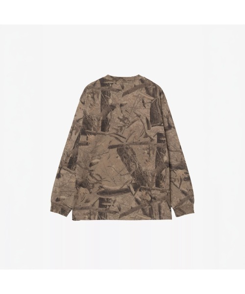 Carhartt WIP（カーハートダブリューアイピー）の「Carhartt WIP L/S FEATHER TREE T-SHIRT（カーハートワークインプログレス L/S フェザーツリー Tシャツ）（Tシャツ/カットソー・メンズ・オリーブ系・SMALL/MEDIUM/LARGE/X-LARGE）」の3枚目の写真