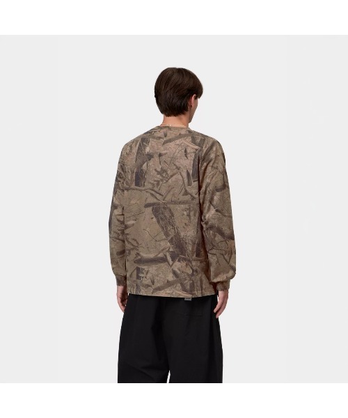 Carhartt WIP（カーハートダブリューアイピー）の「Carhartt WIP L/S FEATHER TREE T-SHIRT（カーハートワークインプログレス L/S フェザーツリー Tシャツ）（Tシャツ/カットソー・メンズ・オリーブ系・SMALL/MEDIUM/LARGE/X-LARGE）」の4枚目の写真
