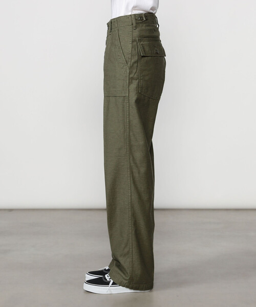 orSlow(オアスロウ)の「orSlow | バックサテン ファティーグパンツ WOMEN(その他パンツ・レディース・オリーブ・00/0)」の9枚目の写真