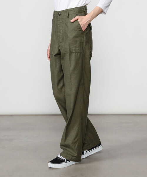 orSlow(オアスロウ)の「orSlow | バックサテン ファティーグパンツ WOMEN(その他パンツ・レディース・オリーブ・00/0)」の12枚目の写真