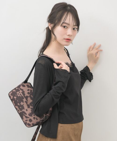 RETRO GIRL(レトロガール)の「ハラコベルトショルダーバッグ(ショルダーバッグ・レディース・レッド/ホワイト系その他/ブラウン系その他・ONE SIZE)」の15枚目の写真