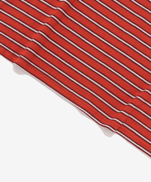 CARGOBROS FOR WOMAN(カーゴブロスフォーウィメン)の「レトロストライプ長袖Tシャツ(レッド)(Tシャツ/カットソー・レディース・その他・FREE)」の5枚目の写真