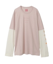 トリプルロゴプリントレイヤードカットソー