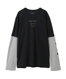 KARL HELMUT（カールヘルム）の「トリプルロゴプリントレイヤードカットソー（Tシャツ/カットソー）」