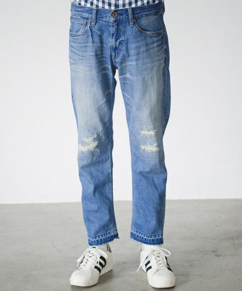 green label relaxing（グリーンレーベルリラクシング）の「SC クラッシュ 825テーパード 9/L デニムパンツ◆（デニムパンツ・メンズ・ネイビー・LARGE/X-LARGE/MEDIUM/SMALL）」の2枚目の写真