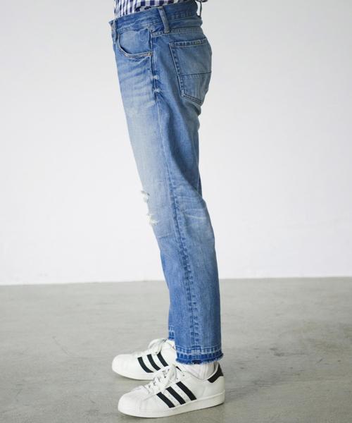 green label relaxing（グリーンレーベルリラクシング）の「SC クラッシュ 825テーパード 9/L デニムパンツ◆（デニムパンツ・メンズ・ネイビー・LARGE/X-LARGE/MEDIUM/SMALL）」の3枚目の写真